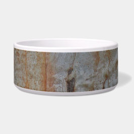 Rustikaler brauner Foto aus grauem Holz Baumbaum B Napf