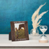 Rustikaler brauner Holzrahmen 5,25" Quadratisches Fotoplatte (InSitu)