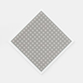 Rustikaler brauner Karo Buffalo Kariert Blue Trim Serviette (Ecke)