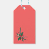 Rustikaler brauner Kraftsenkarzinom - Mistelkuchen Geschenkanhänger (Rückseite)