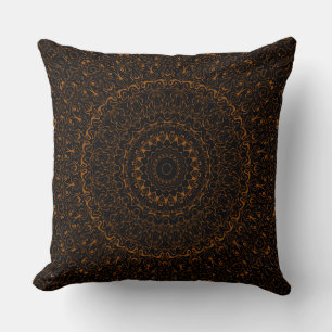 Rustikaler brauner Mandala mit westlichem Charme Kissen