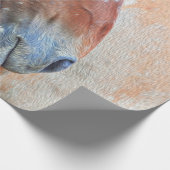 Rustikaler brauner Western Geschenkpapier (Ecke)