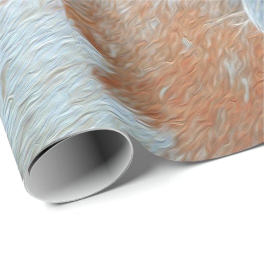 Rustikaler brauner Western Geschenkpapier (Rolleneckpunkt)