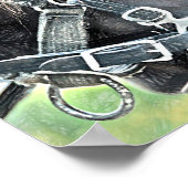 Rustikaler brauner Western Poster (Ecke)