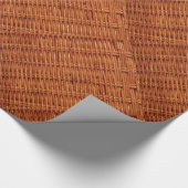 Rustikaler brauner Wicker Picnic Basket Country St Geschenkpapier (Ecke)