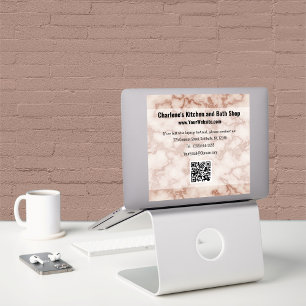 Rustikaler Braunmarmor Aufkleber