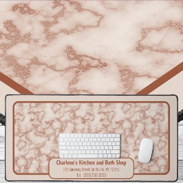 Rustikaler Braunmarmor - Kabinenbüro Schreibtischunterlage