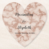 Rustikaler Braunmarmor Untersetzer (Vorderseite)