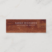 Rustikaler Braunwalddruckschmuck Mini Visitenkarte (Vorderseite)