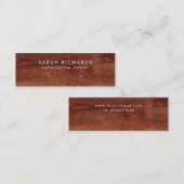 Rustikaler Braunwalddruckschmuck Mini Visitenkarte (Vorne/Hinten)