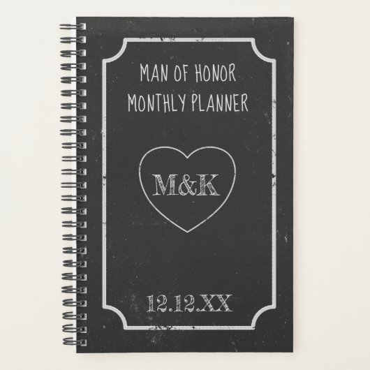 Rustikaler Brautparty-Planer Planer (Vorderseite)