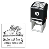 Rustikaler Brotlaib gebacken mit Liebe Individuell Permastempel (Beispiel)