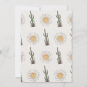 Rustikaler Brown Cowboy Begrüßung Zwei West 2. Geb Einladung (Rückseite)