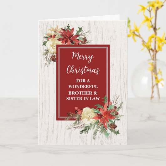 Rustikaler Bruder und Schwester im Jura frohe Weih Karte (Gelbe Blume)