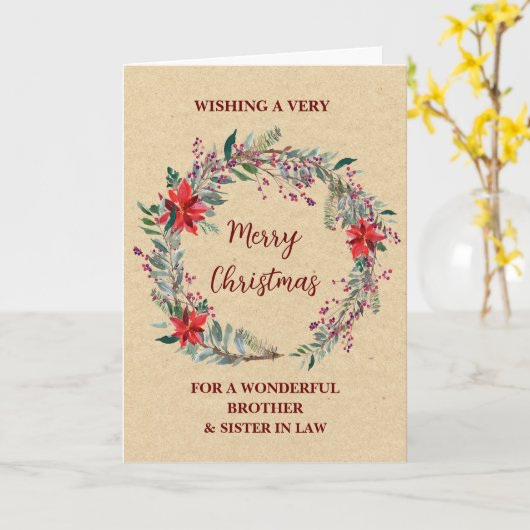 Rustikaler Bruder und Schwester im Jura frohe Weih Karte (Gelbe Blume)