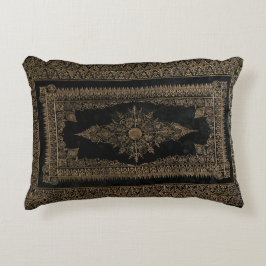 Rustikaler Bucheinband fängt Zierkissen