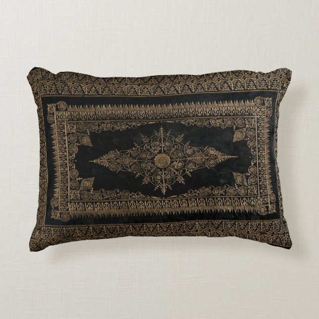 Rustikaler Bucheinband fängt Zierkissen (Vorderseite)