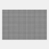 Rustikaler Buffalo Karo Kariert Red Schwarz-weiß Geschenkpapier Set (Vorderseite 3)