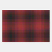 Rustikaler Buffalo Karo Kariert Red Schwarz-weiß Geschenkpapier Set (Vorderseite 2)