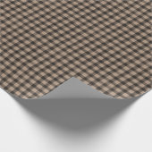 Rustikaler Büffel-Karo Geschenkpapier (Ecke)