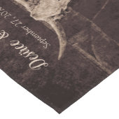 Rustikaler Bull Skull Western Country Texture Wedd Kurzer Tischläufer (Ecke)