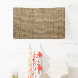 Rustikaler Burlap-Banner - Nature Inspiriert Custo Banner
