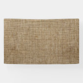 Rustikaler Burlap-Banner - Nature Inspiriert Custo Banner (Horizontal)