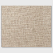 Rustikaler Burlap-Blick Geschenkpapier (Flach)