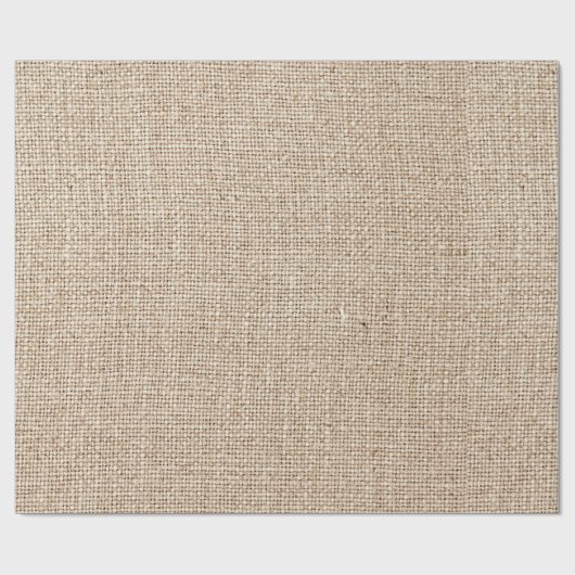 Rustikaler Burlap-Blick Geschenkpapier (Flach)