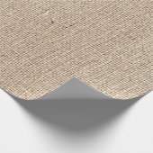 Rustikaler Burlap-Blick Geschenkpapier (Ecke)