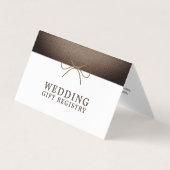 Rustikaler Burlap-Bogen mit Foto-Geschenkgutschein Visitenkarten (Vorderseite)