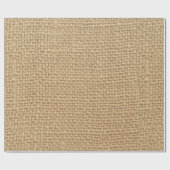 Rustikaler Burlap Hintergrund Geschenkpapier (Flach)