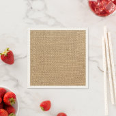 Rustikaler Burlap Hintergrund Serviette (Beispiel)