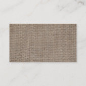 Rustikaler Burlap, Mason Jar Baby Shower Ticket Ei Begleitkarte (Rückseite)