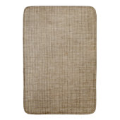 Rustikaler Burlap Nature Pattern Bath Mat - Erdung Badematte (Vorderseite Vertikal)