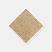 Rustikaler Burlap Serviette (Ecke)