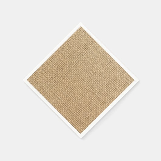 Rustikaler Burlap Serviette (Ecke)