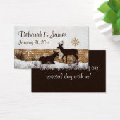 Rustikaler Burlap-, Snowflakes- und Hirsch-Gastges (Schreibtisch)