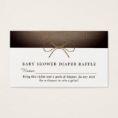 Rustikaler Burlbow, Windeldrehscheinkarte (Vorderseite)