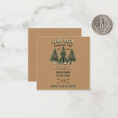 Rustikaler Camp Bach Junggeselinnen-Abschied Dare  Mitteilungskarte (Vorderseite/Rückseite Beispiel)