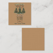 Rustikaler Camp Bach Junggeselinnen-Abschied Dare  Mitteilungskarte (Vorne/Hinten)