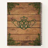 Rustikaler Celtic Claddagh Wedding Planner Notizbuch (Rückseite)
