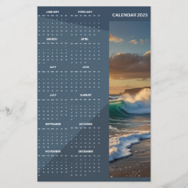 Rustikaler Chalkboard-Foto-Kalender