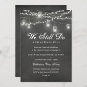 Rustikaler Chalkboard Hinterhof Neuer Jahrgang Einladung (Vorne/Hinten)