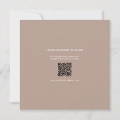 Rustikaler Champagner Ampere und Foto Collage Wedd Save The Date (Rückseite)