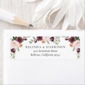 Rustikaler Charme Burgund Blush Pink Blues Hochzei (Insitu)