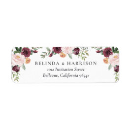 Rustikaler Charme Burgund Blush Pink Blues Hochzei