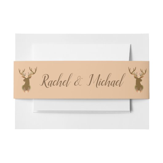 Rustikaler Charme Einladungsbanderole (Vorderseite Beispiel)