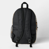 Rustikaler Charme Jute & Spitze Barnwood QR-Code Bedruckter Rucksack (Rückseite)