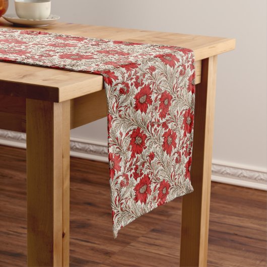 Rustikaler Charme: Sammlung der französischen Rote Großer Tischläufer (Beispiel)